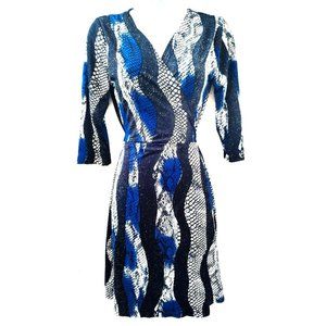 White Mark - Printed Wrap Dress
